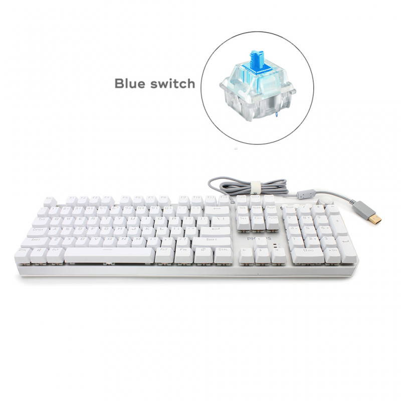 Tastatura Philips G405 mehanička (Blue switch) bela