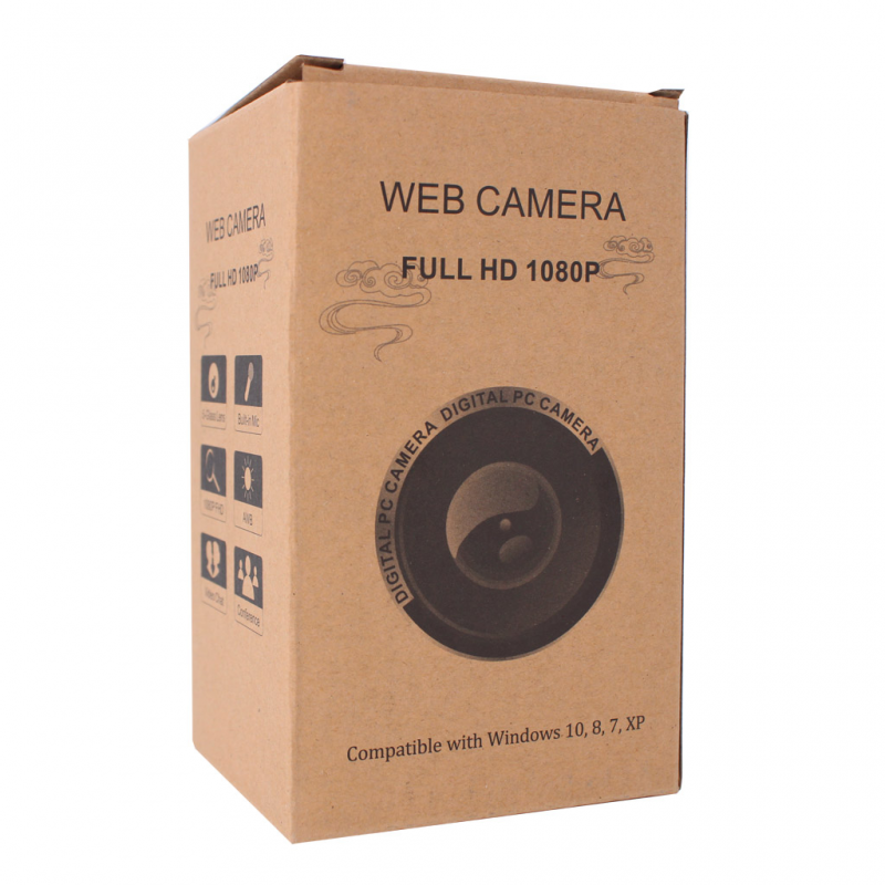 Web kamera za PC 1080P sa mikrofonom LED JWD-65 crna